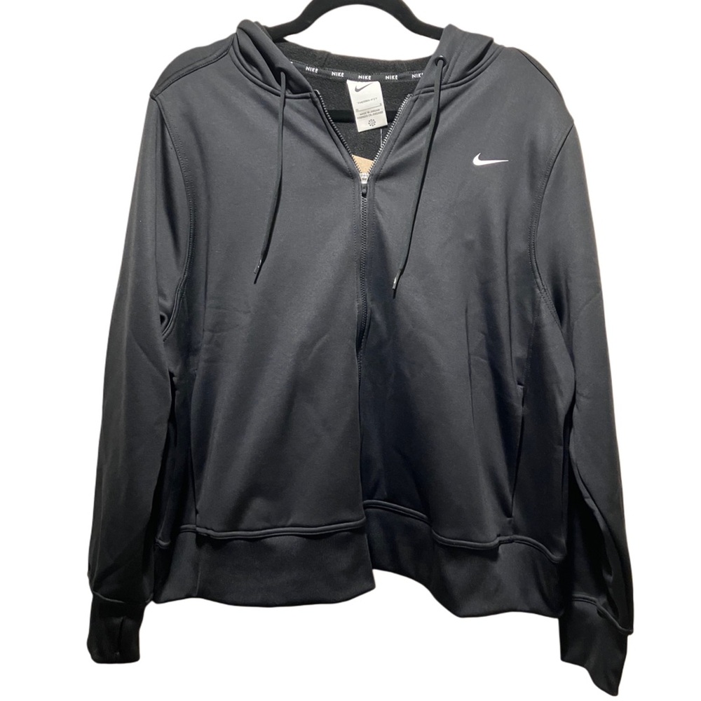 Nike Black Full-Zip Therma-Fit Soft Hoodie NWT Size 1X - Picture 3 of 11